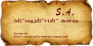 Sövegjártó Andrea névjegykártya